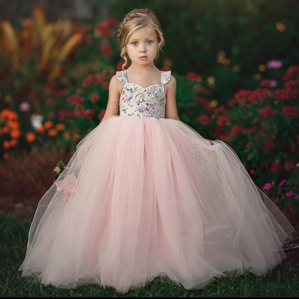 Girls long tutu dress.